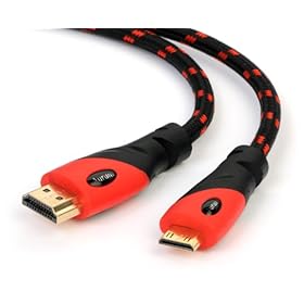 Aurum Ultra Series - High Speed Mini-HDMI to HDMI Cable - (15 FT) - Supports 3D & Audio Return Channel - Full HD - 15 Feet