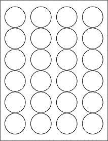Amazon.com : (6 SHEETS) 144 1-2/3" BLANK CRYSTAL CLEAR GLOSSY ROUND ...