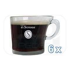 Originale Senseo Glasbecher mit 340ml Fassungsverm�gen f�r 2 Tassen Kaffee ( 6er Set )