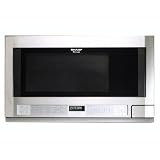 Sharp R-1214 1-1/2-Cubic-Foot 1100-Watt Over-the-Counter Microwave, Stainless