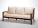 Outdoor Living : Hurlingham Three Seat Wooden Sofa