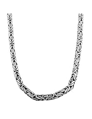 Oxidized Sterling Silver 5-mm Bali Chain