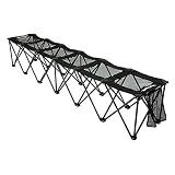 Insta-bench Sport Mesh 6-Seat - Black