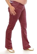 Lauren Kiyomi Adjustable Maternity Cord Pants , S, Faded Plum