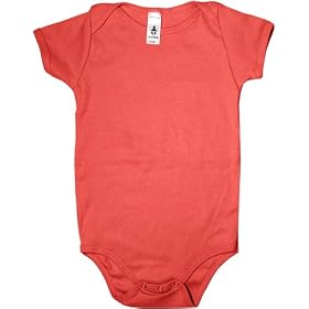 American Apparel Infant Baby Rib Short Sleeve One-Piece Shirt