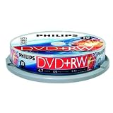Electronics : Philips Dvd+rw RW+ 4.7GB 10 PK