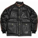 ランキング8位 Size【S】TENDERLOIN(テンダーロイン) レーシングレザーダウンジャケット【黒オレンジ】【新品】