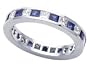 2.70 cttw Karina B(tm) Genuine Sapphire Eternity Band - Platinum, 18kt White or Yellow Gold