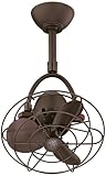 13 Diane Textured Bronze Metal Blades Ceiling Fan
