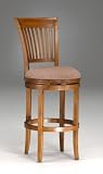 OAK VIEW SWIVEL STOOL W/BACK-OAK
