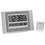 Equity Time USA 87310 Atomic Wall Clock with Indoorand Wireless Outdoor Temperature