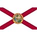 Valley Forge Nylon Florida State Flag, measures 3-Foot x 5-Foot