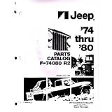 1974 1977 1978 1979 1980 JEEP Parts Book List Guide by Jeep