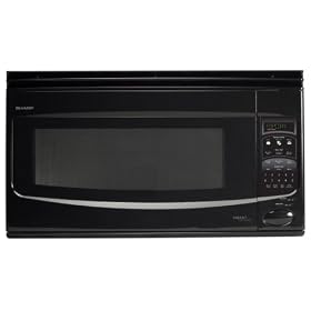 Sharp R-2120JK Smart Carousel Over-the-Range Sensor Microwave, Black