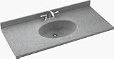 Swanstone Chesapeake 22-1/2 x 25 Single Bowl Vanity Top CH1B2225-010