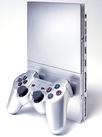 PlayStation 2 - PS2 Konsole Slim, silber