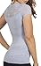 Women's Scoop Neck Floral Lace Short Sleeve Casual Slim Fit Fashion Shirt Top
