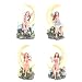 Garden Flower Fairy in Cresent Moon Small