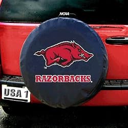 Arkansas Razorbacks NCAA Spare Tire Cover (Black)