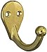 National Mfg. N199-208 Spb162 Brass Sngl 2/Pk Coat & Hat Hook