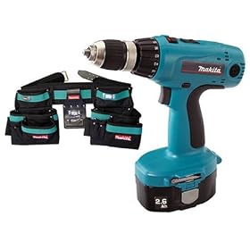 Makita 6347DWDEX1 18 Volt 1/2-Inch MForce Driver-Drill Kit with Heavy Duty Tool Belt and Bags