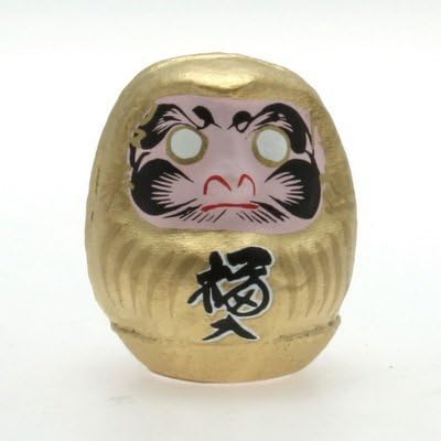 Daruma Gold/wealth 2-1/4" by JVS Daruma