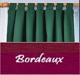 Review linens4less.com  / Cotton Insulated Tab Top Curtain PAIR 80'' x 84'' long - Color : Bordeaux