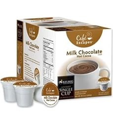 Cafe Escapes Milk Chocolate Hot Cocoa KCups, K-Cups for Keurig Brewers, 16 pack