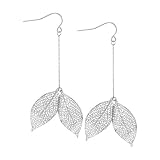 41C7aIFUa8L. SL160  Inox Jewelry Exquisite Hanging Leaves Earrings