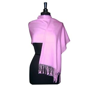 Buy 100% Pashmina Mauve lt Violet Lavender Shawl Wrap. Woman's Scarf. by Choosy Shopper