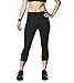adidas Performance Women's Performer Mid-Rise 3/4 Tights, Black/Matte Silver, Medium