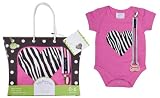 Baby Dry Goods 020-08 Pacifier Clip Boxed Set- zebra heart