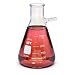 WPI CG-0083 Glass Filter Flask with 8mm Tubulation, 145mm Height, 250mL Capacity, 75mL to 250mL Graduation (Pack of 6)
