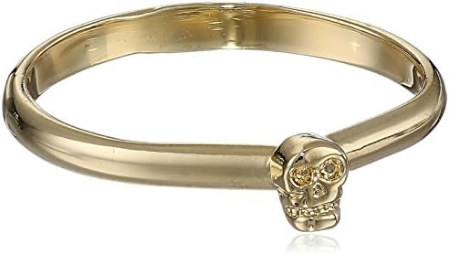 Bing Bang Yellow Gold Tiny Skull Stackable Ring, Size 6