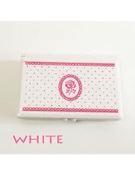 Beauty: Rose Series False Eyelash Case Size M with Tray (White) - DAISO,False Eyelash Case