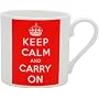 Keep Calm And Carry On Mug Large