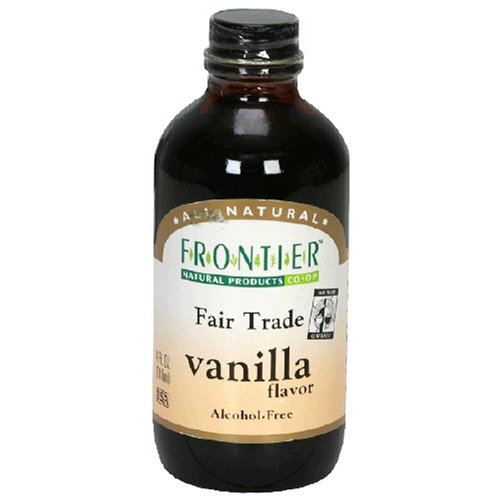 Frontier Fair Trade Certified Vanilla Flavor, 4-Ounce Bottle (Pack of 2)