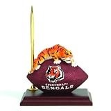 6.5" NFL Cincinnati Bengals Football Clock and Pen Office Desk Set