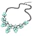 SUNNOW Vintage Resin Flower Bubble Bib Statement Pendant Necklace Choker Collar Jewellery
