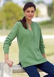 Split-neck Tunic Sweater