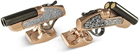 Deakin and Francis Shotgun Cufflinks, Rose Gold and Black Rhodium