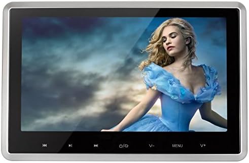 Vegrds 1024*600 TFT LCD Widescreen Digital Screen Ultra-thin Detachable Car Headrest without DVD Player Multimedia Entertainment Monitor with Remote (17inch)