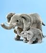 Mom and Baby Elephant Realistic Yomiko Stuffed Animal Plush Elephant Mothers Day Gift by Russ Berrie