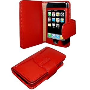 Piel Frama Apple iPhone 3G / 3GS Leather Wallet (Red)