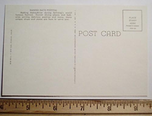 Solvang California Vintage Postcards - Making Aebleskiver (5-pack)