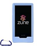 Premium Soft Rubberized Silicone Skin Case (Blue) for the Microsoft Zune HD MP3 Media Player with Free Carabiner Key Chain
