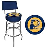 Indiana Pacers NBA Padded Swivel Bar Stool with Back