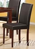 Contemporary Wood Cherry Finish Dining Chair by Acme Furniture