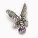 Flying Eagle Marcasite with Amethyst Pin