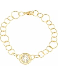 14K Yellow Gold Diamond Bracelet - 0.05 Ct. -- LIFETIME WARRANTY